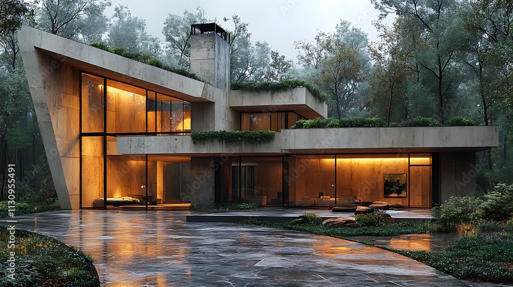 Fototapeta premium Modern house design