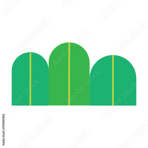 Bush garden barnyard element. Countryside gathered the harvest. Funny childish agriculture, farming