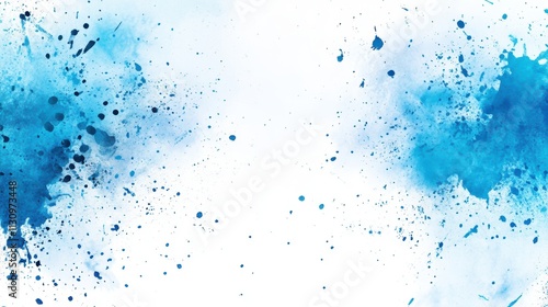 Wallpaper Mural Blue Splash Background with Abstract Watercolor Texture and Effect Torontodigital.ca