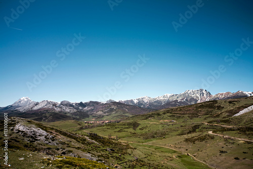 Panorámica de las Fuentes Carrionas en la montaña palentina
