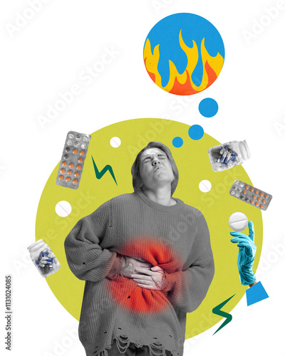 Εκτύπωση καμβά Contemporary art collage