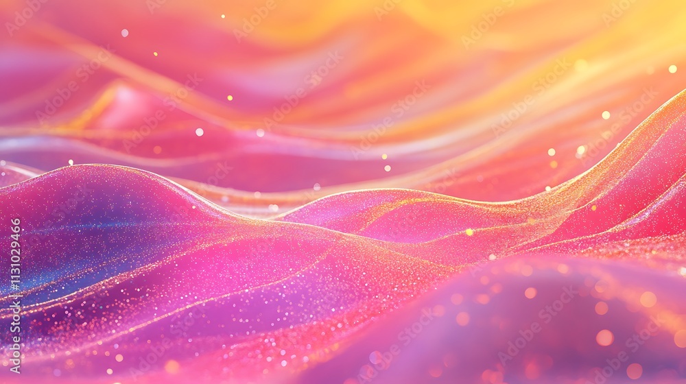 Fototapeta premium Vibrant Gradient Wave Backgrounds - Abstract Fluid Patterns in Purple, Pink, and Blue Tones for Stock Imagery and Digital Designs