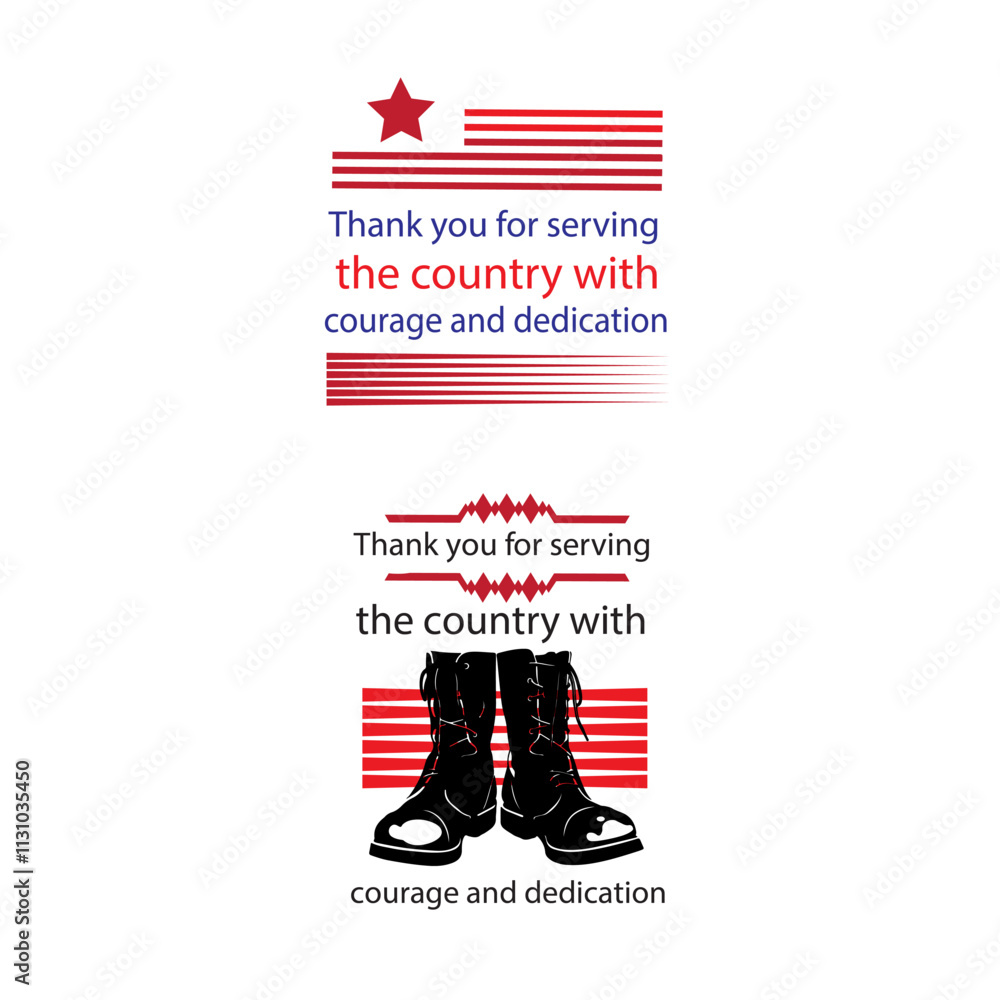 Obraz premium USA Happy Veteran Day typography design
