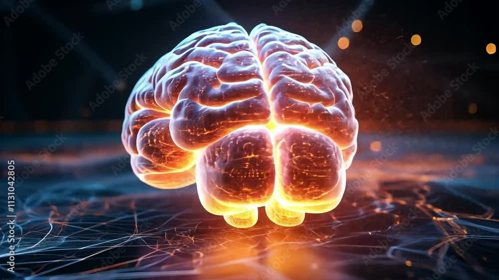 custom made wallpaper toronto digitalThe Power of Thought: An abstract representation of the human brain, radiating with an inner glow, symbolizing the boundless potential of the mind.