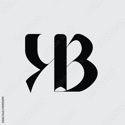 initial letter logo KB design