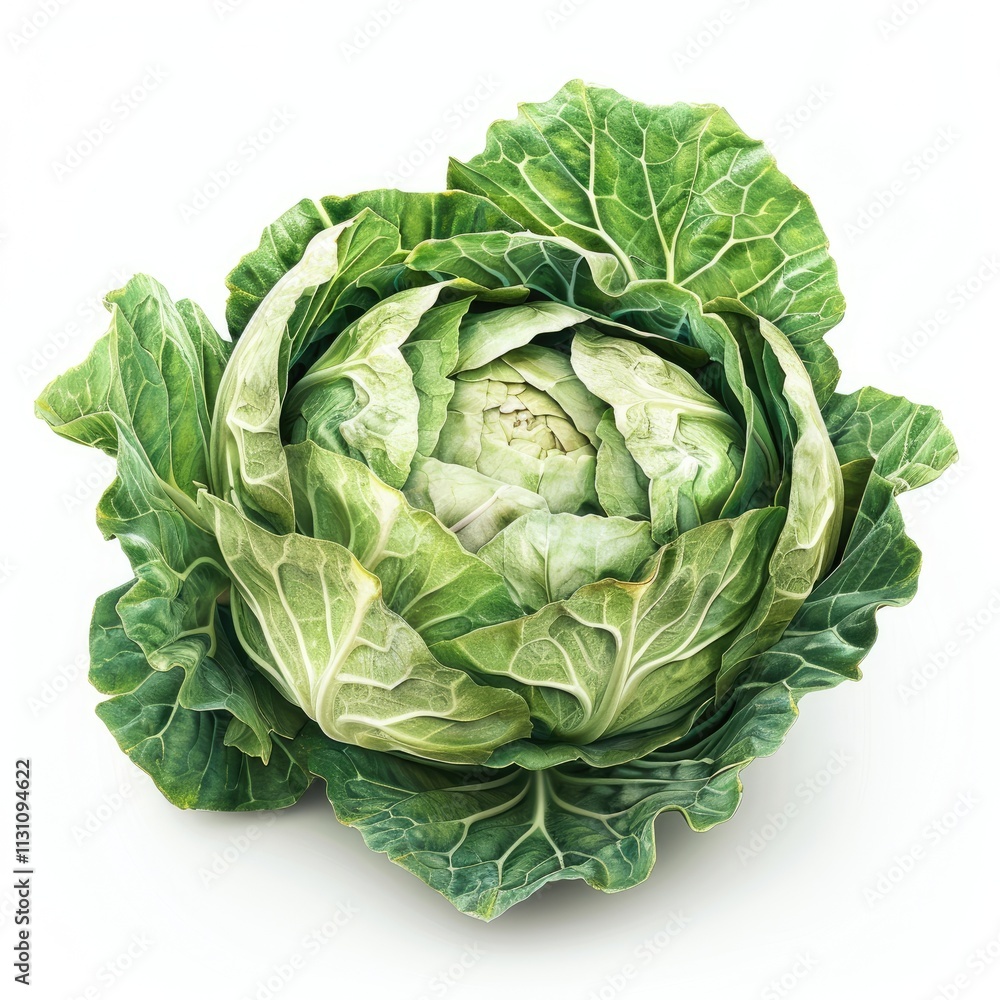 Obraz premium Photo of Cabbage Isolated on white background