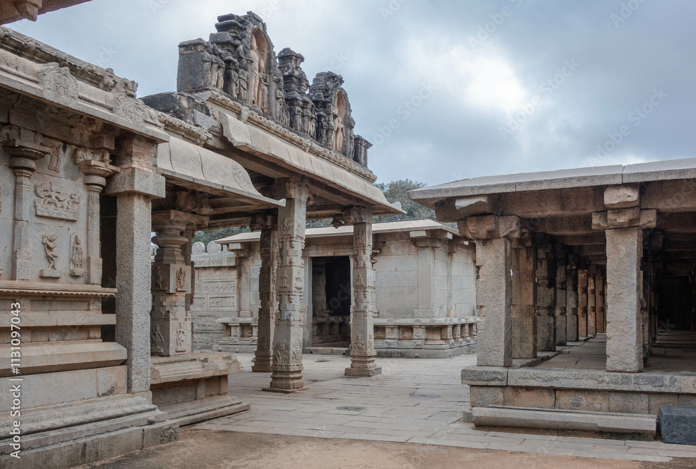 Fototapeta premium Hazara Rama Temple, Hampi: History Carved in Stone. India.