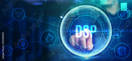 DSP - Demand Side Platform usiness, Technology, Internet and network concept. photo