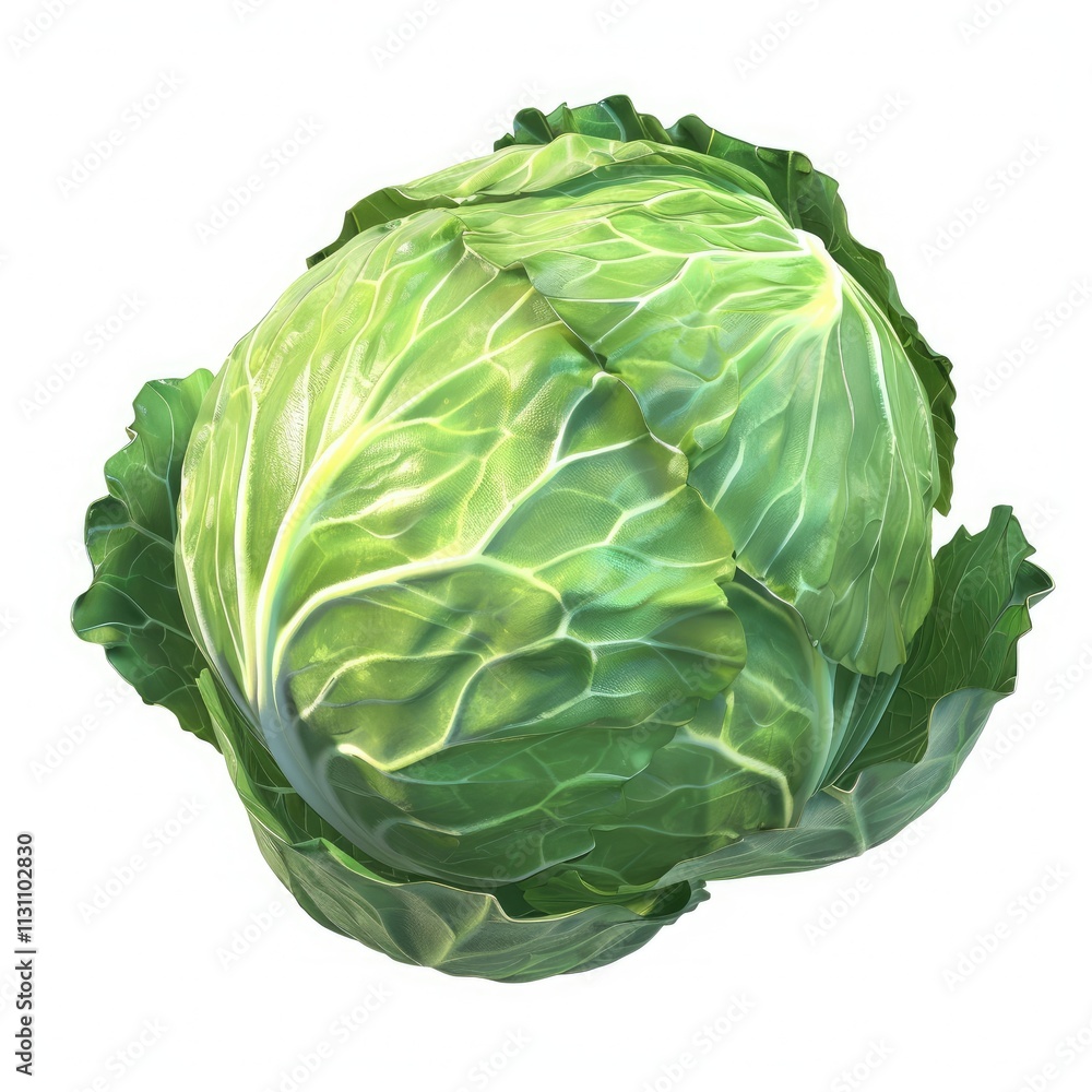 Obraz premium Photo of Cabbage Isolated on white background