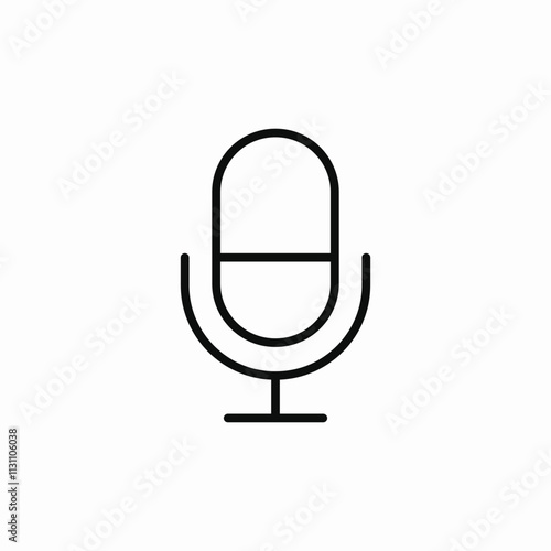 radio microphone voice icon sign vector