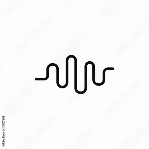 voice sound waves icon sign vector