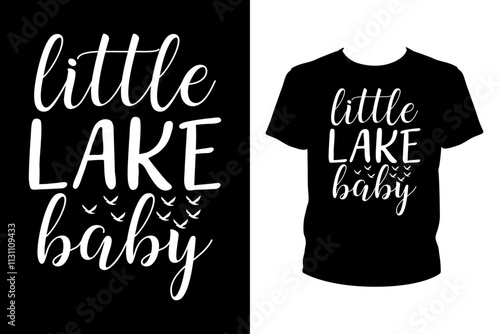 Little lake baby - Art files for Cricut and Silhouette. You can edit them with Adobe Illustrator. photo