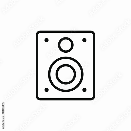 loudspeakers music icon sign vector
