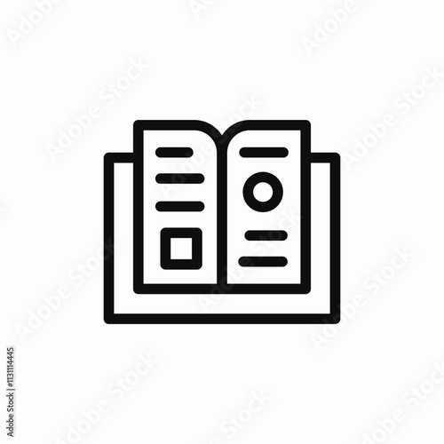 open book icon sign vector