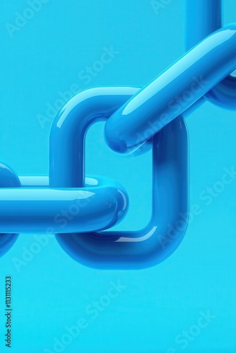 Global supply chain disruption, barriers between factories, 3D illustration