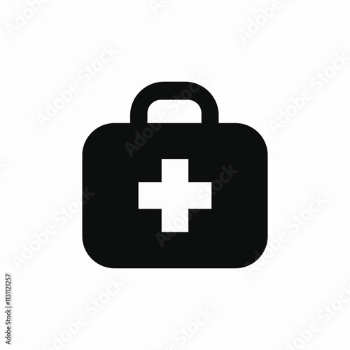 first aid kit icon sign vector photo