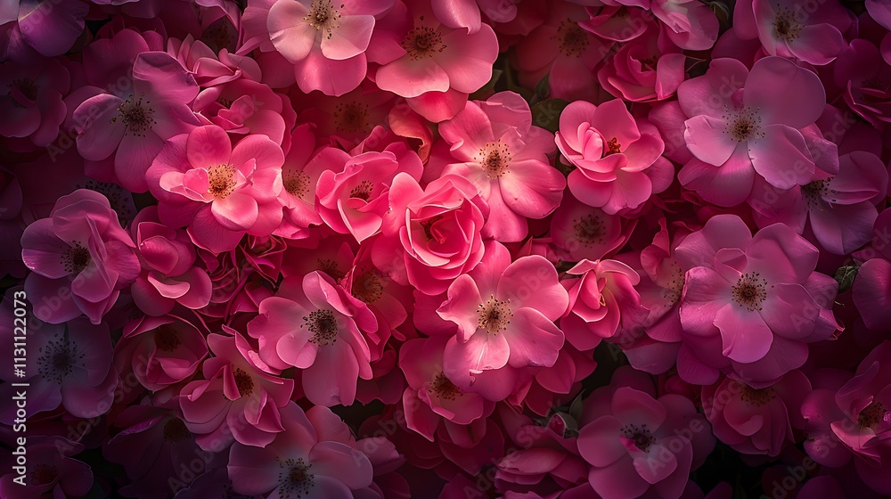 Fototapeta premium Elegant Bouquet of Vibrant Roses and Floral Blossoms Capturing Nature’s Serenity