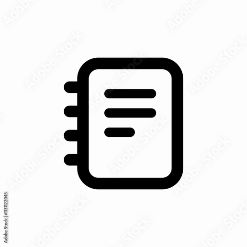 notepad note icon sign vector