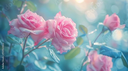 Elegant Bouquet of Vibrant Roses and Floral Blossoms Capturing Nature’s Serenity