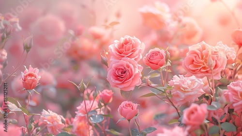 Wallpaper Mural Elegant Bouquet of Vibrant Roses and Floral Blossoms Capturing Nature’s Serenity Torontodigital.ca