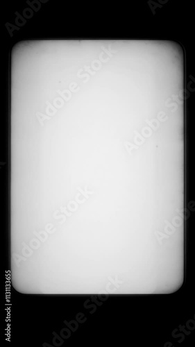 Vintage Retro Film Frame for Vertical Videos on Social Media - Reels and Shorts in 9x16 Format with Visible Grain, Scratches, and Dirt. FL0048