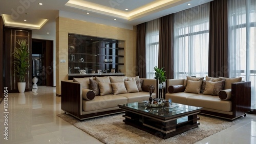 Wallpaper Mural modern living room with fireplace,living room interior,modern living room Torontodigital.ca