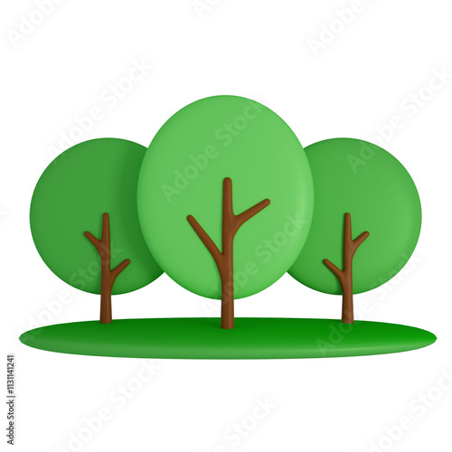 the garden contains large and dense trees