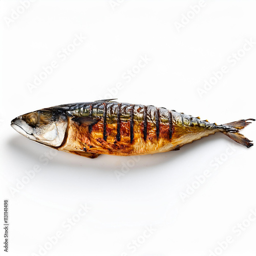 poisson, maquereau , aliment, grillé, fruits de mer, pêche, frais, repas, bon vivant, truite, sain, diners, délicieux, cuisiner, calandres, cuisine, blanc, plat, frire, viande, mer, gros plan, isolé,  photo