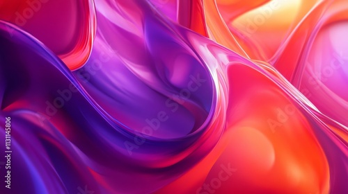 Wallpaper Mural Fluid acrylic abstract art with vibrant, overlapping swirls and striking color combinations Torontodigital.ca