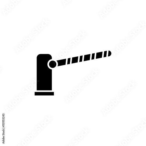 Barrier icon Isolated flat vector in outline