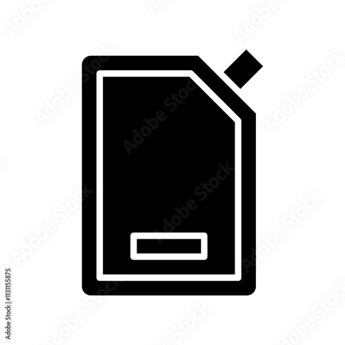 Doy pack pouch icon Isolated flat vector in outline