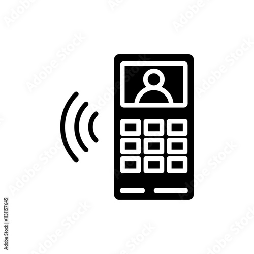 Intercom icon Isolated flat vector in outline