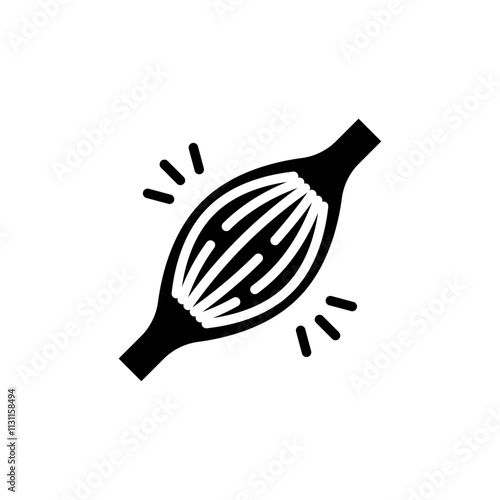 Myalgia icon Isolated flat vector in outline