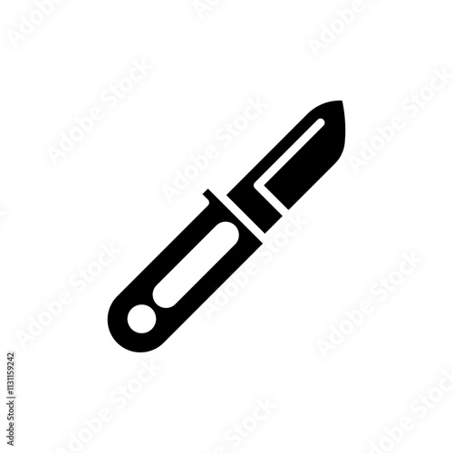 Pocket knife icon Isolated flat vector in outline