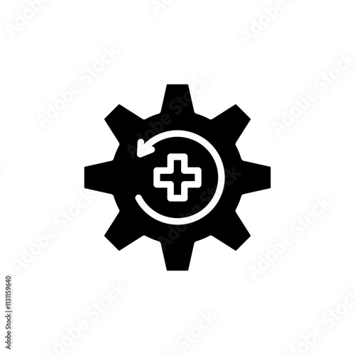 Recovery icon Isolated flat vector in outline