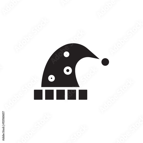 Sleeping hat icon Isolated flat vector in outline