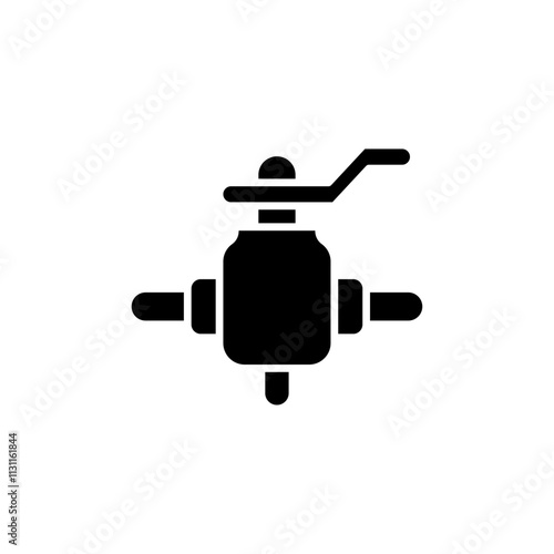 Valve icon Isolated flat vector in outline