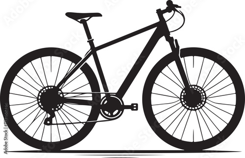 Road Bike Bicycle Icon linear silhouette