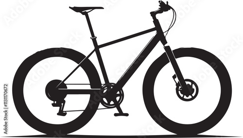Road Bike Bicycle Icon linear silhouette