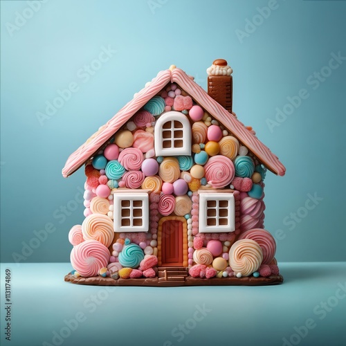お菓子でつくられた家