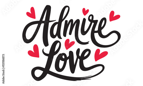 Happy Valentines Day typography vector illustration. Romantic Template design for celebrating valentine's Day on 14 February. Wallpaper, flyer, poster, sticker, banner, card, T-shart.