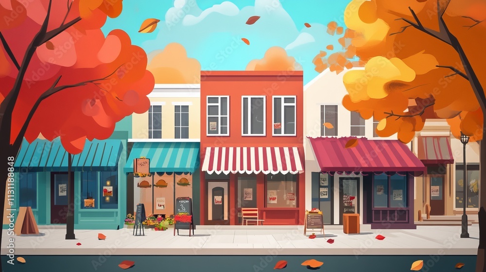 Fototapeta premium Small Business Saturday background concept