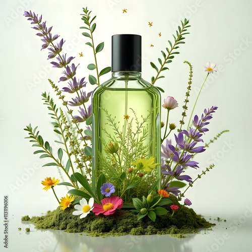 Enchanting Fragrance: Botanical Symphony in a Label-Less Bottle