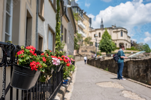 Wallpaper Mural Blumenkästen in Luxemburg Torontodigital.ca