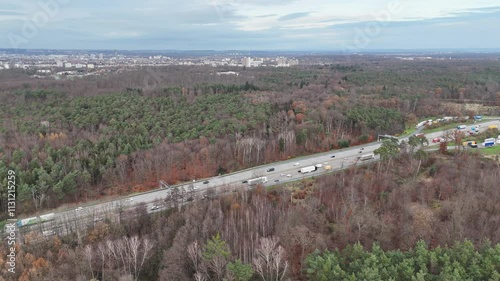 autobahn , a3, a 3, rhein-main-gebiet, drohne, luftaufnahme, flugaufnahme, strasse, straße, fernverkehr, verkehr, autos, gravenbruch, neu-isenburg, heusenstamm , schnellstrasse, schnellstraße, auto, a