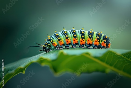 Enchanting Transformation. Capturing the Magical Metamorphosis of a Butterfly photo