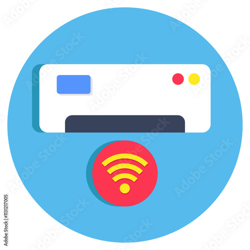 A trendy design icon of smart ac