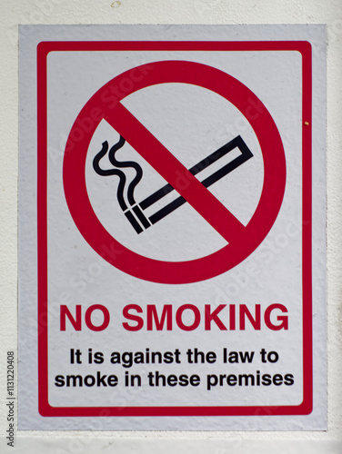 Sign with no smoking allowed