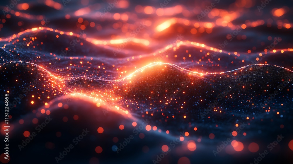 Illuminated patterns shine in a futuristic technology tunnel with sleek interfaces photo Illuminated patterns shine in a futuristic technology tunnel with sleek interfaces photo