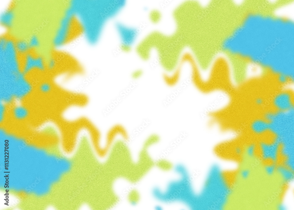 Fototapeta premium An abstract transparent psychedelic wavy vignette design element overlay.